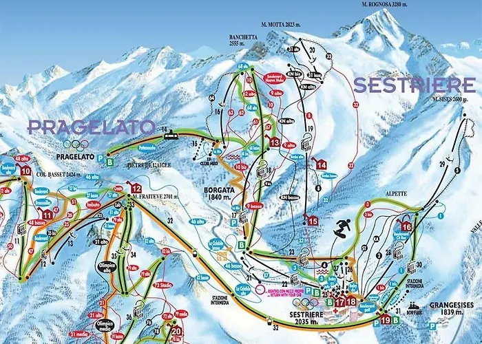 アパート House Marmotta Borgata Sestriere